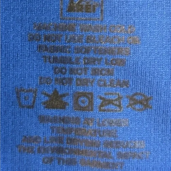 REI Mens Small Performance Base Layer Shirt Blue Gray Long Sleeve Athletic Top - Picture 6 of 13